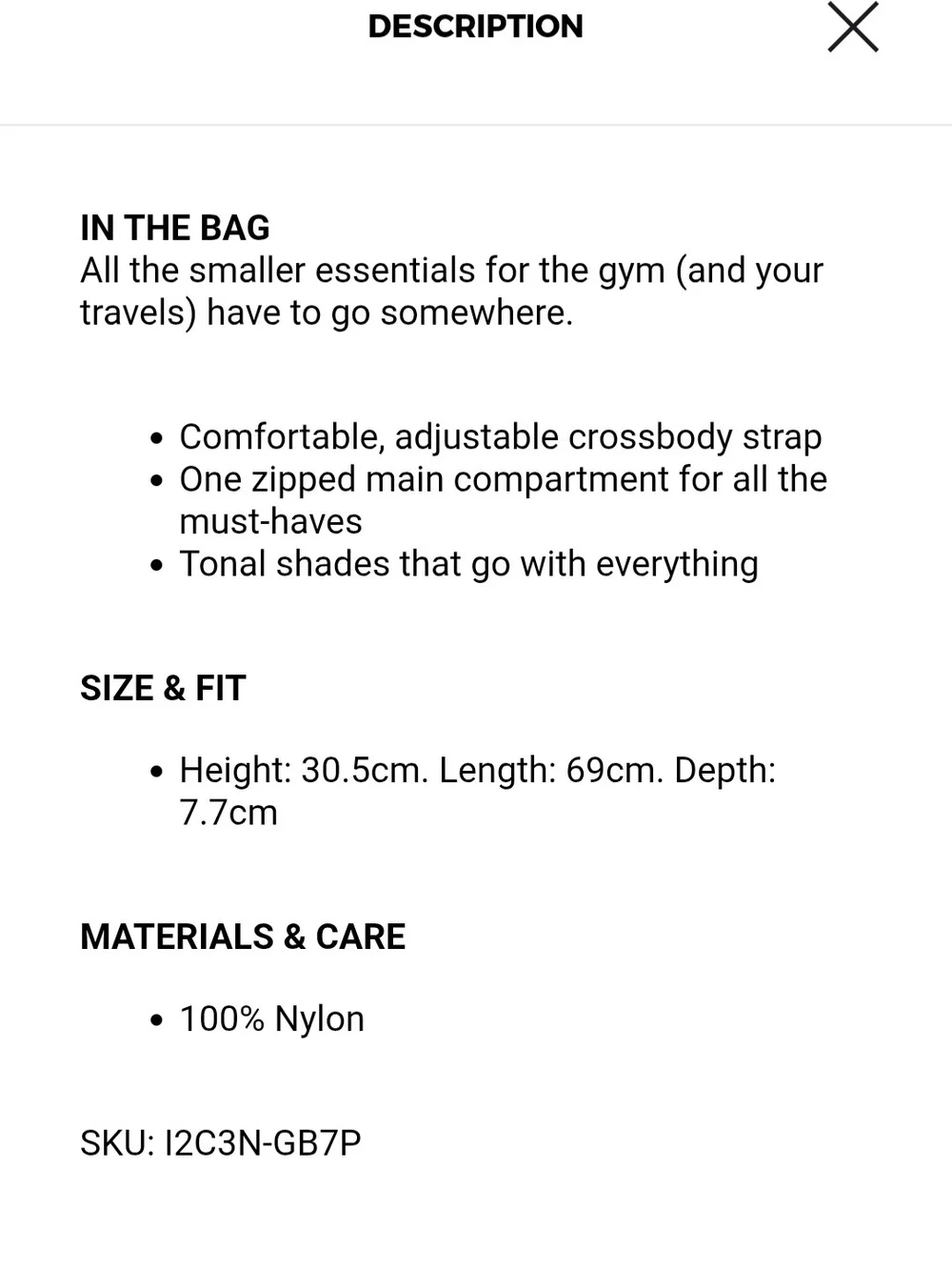 Gymshark Crescent Hobo Bag in Light Gray